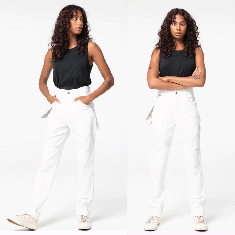 SÜK 2 Way Work Pants in White
